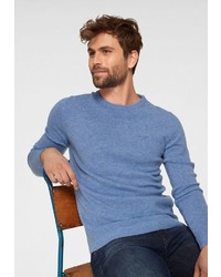 hellblauer Pullover mit einem Rundhalsausschnitt von Joop Jeans