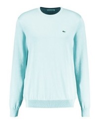 hellblauer Pullover mit einem Rundhalsausschnitt von Lacoste