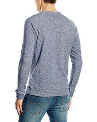 hellblauer Pullover mit einem Rundhalsausschnitt von Lee