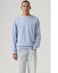 hellblauer Pullover mit einem Rundhalsausschnitt von Levi's