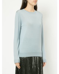 hellblauer Pullover mit einem Rundhalsausschnitt von Stella McCartney