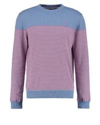 hellblauer Pullover mit einem Rundhalsausschnitt von Merc