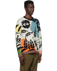 hellblauer Pullover mit einem Rundhalsausschnitt von Ps By Paul Smith