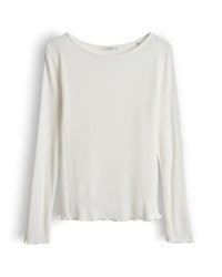 hellblauer Pullover mit einem Rundhalsausschnitt von Opus