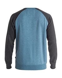 hellblauer Pullover mit einem Rundhalsausschnitt von Quiksilver