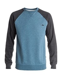 hellblauer Pullover mit einem Rundhalsausschnitt von Quiksilver