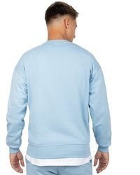 hellblauer Pullover mit einem Rundhalsausschnitt von Reichstadt