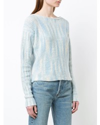 hellblauer Pullover mit einem Rundhalsausschnitt von The Elder Statesman