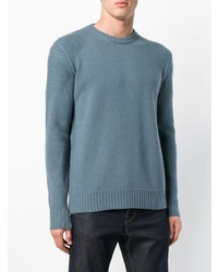 hellblauer Pullover mit einem Rundhalsausschnitt von Belstaff