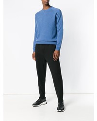 hellblauer Pullover mit einem Rundhalsausschnitt von Polo Ralph Lauren