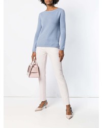 hellblauer Pullover mit einem Rundhalsausschnitt von 'S Max Mara