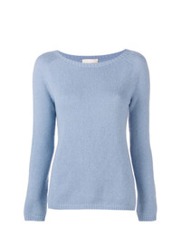 hellblauer Pullover mit einem Rundhalsausschnitt von 'S Max Mara