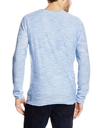 hellblauer Pullover mit einem Rundhalsausschnitt von Tom Tailor Denim