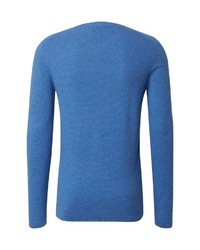 hellblauer Pullover mit einem Rundhalsausschnitt von Tom Tailor Denim