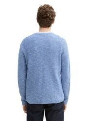 hellblauer Pullover mit einem Rundhalsausschnitt von Tom Tailor