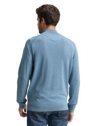 hellblauer Pullover mit einem Rundhalsausschnitt von Tom Tailor