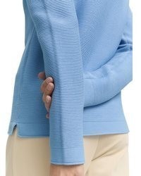 hellblauer Pullover mit einem Rundhalsausschnitt von Tom Tailor