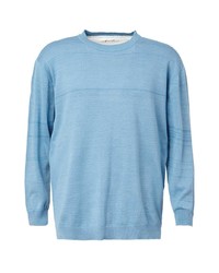 hellblauer Pullover mit einem Rundhalsausschnitt von Digawel