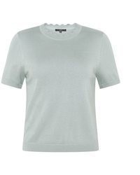 hellblauer Pullover mit einem Rundhalsausschnitt von Zero