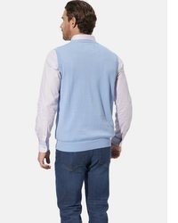 hellblauer Pullover mit einem V-Ausschnitt von BABISTA