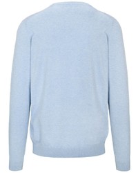 hellblauer Pullover mit einem V-Ausschnitt von BASEFIELD