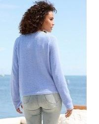 hellblauer Pullover mit einem V-Ausschnitt von Buffalo