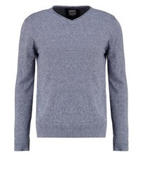hellblauer Pullover mit einem V-Ausschnitt von KIOMI