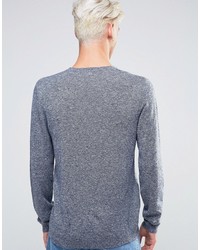 hellblauer Pullover mit einem V-Ausschnitt von Asos