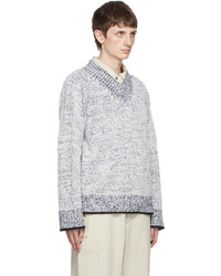 hellblauer Pullover mit einem V-Ausschnitt von 3.1 Phillip Lim