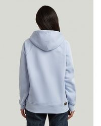 hellblauer Pullover mit einer Kapuze von G Star