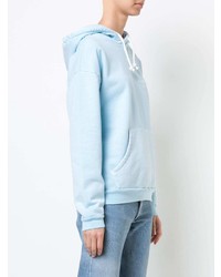 hellblauer Pullover mit einer Kapuze von Frame Denim