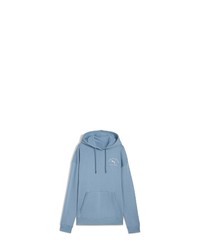 hellblauer Pullover mit einer Kapuze von Puma