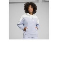 hellblauer Pullover mit einer Kapuze von Puma