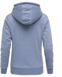 hellblauer Pullover mit einer Kapuze von REPUBLIX