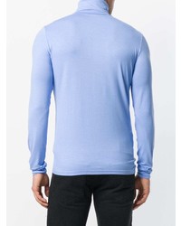 hellblauer Rollkragenpullover von Raf Simons