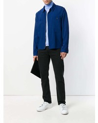 hellblauer Rollkragenpullover von Raf Simons