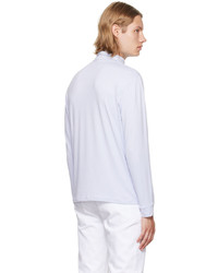 hellblauer Rollkragenpullover von Raf Simons