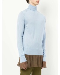 hellblauer Rollkragenpullover von Sacai