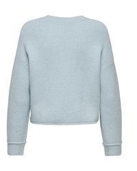 hellblauer Strick Kaschmirpullover von Only