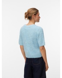 hellblauer Strick Kaschmirpullover von Vero Moda