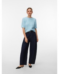 hellblauer Strick Kaschmirpullover von Vero Moda