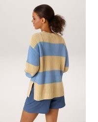 hellblauer Strick Pullover von Aniston CASUAL