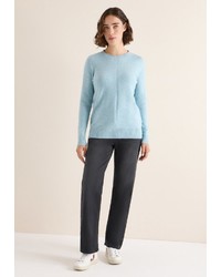 hellblauer Strick Pullover von Cecil
