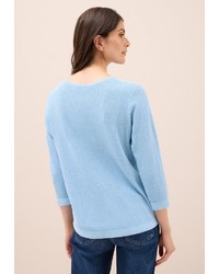 hellblauer Strick Pullover von Cecil