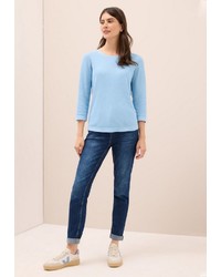 hellblauer Strick Pullover von Cecil