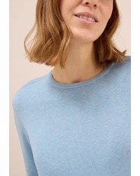 hellblauer Strick Pullover von Cecil