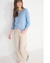 hellblauer Strick Pullover von Cecil