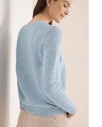 hellblauer Strick Pullover von Cecil