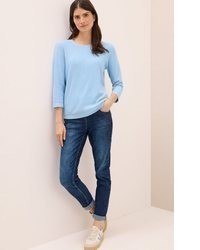 hellblauer Strick Pullover von Cecil