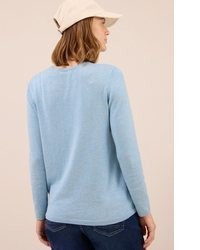 hellblauer Strick Pullover von Cecil